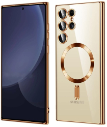 Husa pentru Samsung Galaxy S25 Ultra - Techsuit Luxury Crystal MagSafe - Gold 