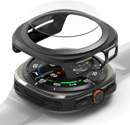 Husa pentru Samsung Galaxy Watch UltraA 47mm + Folie - Ringke Slim - Titanium Black 
