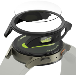 Husa pentru Samsung Galaxy Watch7A 40mm + Folie - Ringke Slim - Matte Black 
