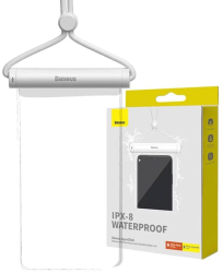 Husa Waterproof IPX8 pentru Telefon 7.2 - Baseus P60263701213-00 - Moon White 
