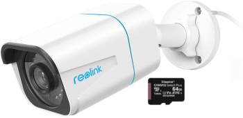 Pachet camera de supraveghere cu Card MicroSD 64 GB Reolink RLC 810A rezolutie de 8MP 4K 