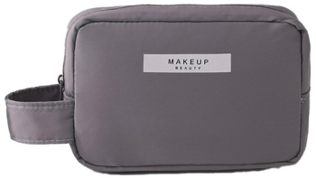 Portfard Flippy cu Maner Material Impermeabil pentru Cosmetice 16 x 11 x 7 cm Gri 