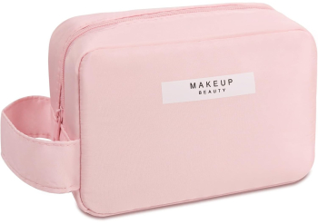 Portfard Flippy cu Maner Material Impermeabil pentru Cosmetice 16 x 11 x 7 cm Roz 