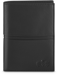 Portofel barbati Zagatto R ZG-N4-F15 Fabriano Piele naturala 9.3x12.7x3 cm Negru 