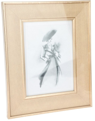 Rama foto aurie 13x18 cm cu sticla cadru PS si spate MDF 
