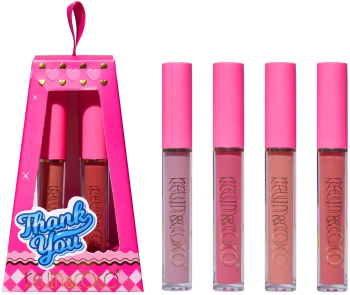 Set de Buze KEVIN & COCO Cloud Bubble 4 Lip Gloss-uri 15.1 x 8.1 x 2 cm Roz/Nude 