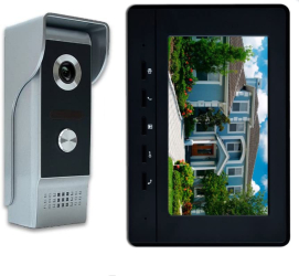 Sistem de Interfon Video cu Fir Sistem Video cu Monitor de 7 Camera HD Pentru Telefon Video cu fir Deblocare Monitorizare