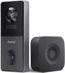 Sonerie Video Arenti VBELL1 WIFI cu baterie reincarcabila vedere nocturna rezolutie 2K Ultra HD senzor de miscare alerte Push pe telefon 