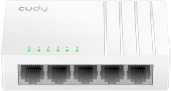 Switch Gigabit 5 Porturi Cudy 10/100/1000 cablu USB-C power input 