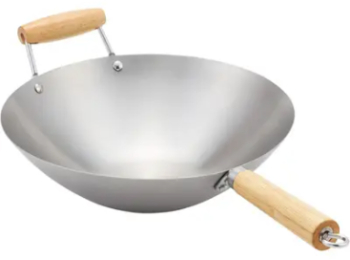 Tigaie wok Judge Essentials otel carbon 33 cm argintiu/maro 