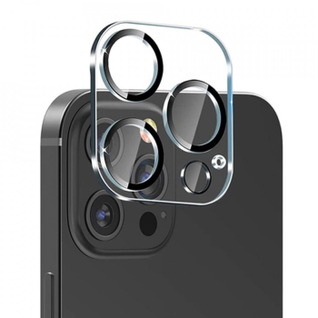 Folie pentru iPhone 14 Pro / iPhone 14 Pro Max - Lito S+ Camera Glass Protector - Black/Transparent 