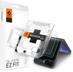 Folie pentru Samsung Galaxy Z Flip6 set 2 - Spigen Glas.tR EZ FIT - Clear 