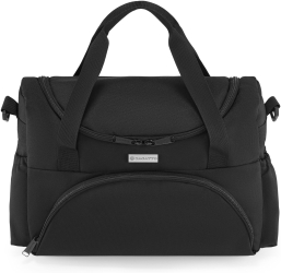Geanta maternitate Zagatto Neagra Pentru mamici si bebelusi Geanta carucior dimensiuni 35x27x18 cm Curea de umar detasabila si reglabil 