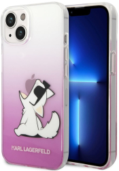 Husa iPhone 14 Plus - Karl Lagerfeld Hardcase KLHCP14MCFNRCPI - Pink Choupette Fun 