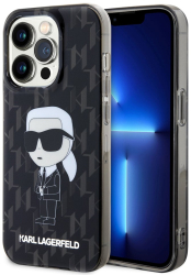 Husa iPhone 15 Pro - Karl Lagerfeld Hardcase Monogram KLHCP15LHNKMKLK - Ikonik 