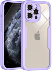 Husa pentru iPhone 11 Pro Max + Folie - Techsuit ColorVerse 360 Series - Purple 