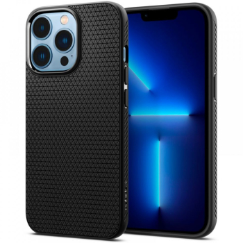 Husa pentru iPhone 13 Pro Max - Spigen Liquid Air - Matte Black 