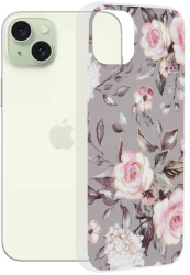 Husa pentru iPhone 15 Plus - Techsuit Marble Series - Bloom of Ruth Gray 