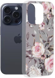 Husa pentru iPhone 15 Pro - Techsuit Marble Series - Bloom of Ruth Gray 