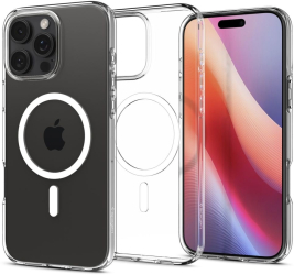 Husa pentru iPhone 16 Pro - Spigen Liquid Crystal MagSafe - Clear 