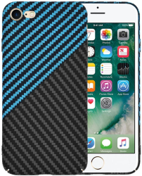 Husa pentru iPhone 7 / iPhone 8 / iPhone SE 2 SE 2020 / iPhone SE 3 SE 2022 - Techsuit Carbonite FiberShell - Blue Pulse 