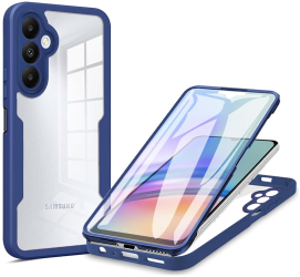 Husa pentru Samsung Galaxy A15 4G / A15 5G + Folie - Techsuit ColorVerse 360 Series - Blue 