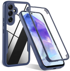 Husa pentru Samsung Galaxy A35 5G + Folie - Techsuit ColorVerse 360 Series - Blue 