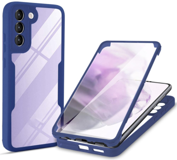 Husa pentru Samsung Galaxy S23 + Folie - Techsuit ColorVerse 360 Series - Blue 