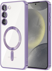 Husa pentru Samsung Galaxy S23 - Techsuit Luxury Crystal MagSafe - Light Purple 