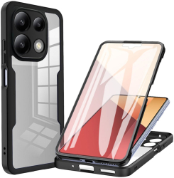 Husa pentru Xiaomi Redmi Note 13 5G + Folie - Techsuit ColorVerse 360 Series - Black 