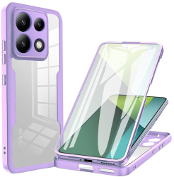 Husa pentru Xiaomi Redmi Note 13 Pro 5G / Poco X6 + Folie - Techsuit ColorVerse 360 Series - Purple 