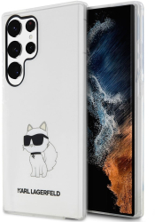 Husa Samsung Galaxy S23 Ultra - Karl Lagerfeld Hardcase Transparent KLHCS23LHNCHTCT - Ikonik Choupette 
