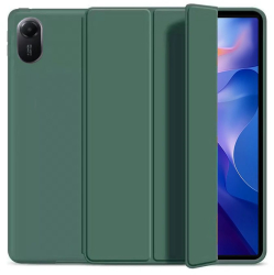 Husa Ultra Slim pentru Xiaomi Redmi Pad 2 11.0 2025 Silicon TPU Smart Cover - Verde Marin 