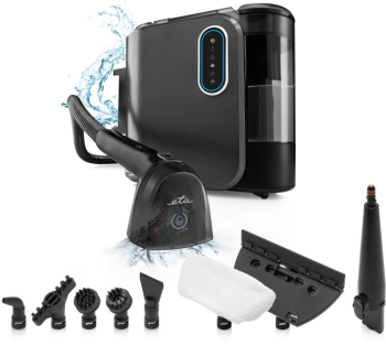 Aspirator cu abur si spalare ETA Steam&Clean 7214 90000 2000 W 1.3 litri 4 moduri de curatare LED negru 