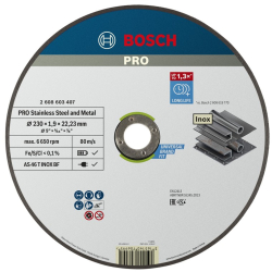 Bosch - Disc de taiere inox/metal EXPERT 230x22.23x1.9mm 2608603407 