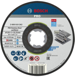 Bosch - Disc de taiere inox/metal X-Lock 125x22.23x1mm 2608619262 