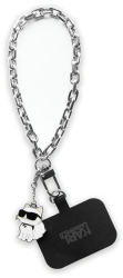 Breloc Universal pentru Telefon - Karl Lagerfeld KLUCHCSKPK - Choupette Silver 