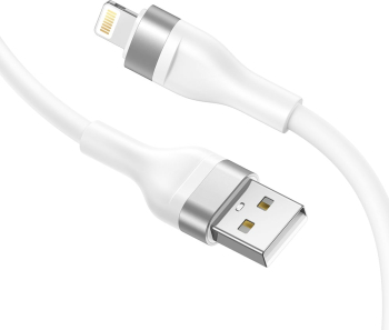Cablu de Date cu Mufe USB Lightning 60W 1.2m - Lito LD02 - White 