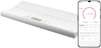 Cantar electronic pentru bebelusi ETA MIMI 7306 90000 20 Kg TARA aplicatie mobila AiLink alb 