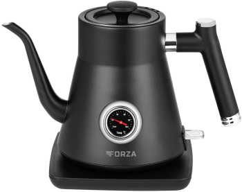 Fierbator electric ECG Forza 5000 Pour over Nero 1200 W 0.8 litri otel inoxidabil negru mat 