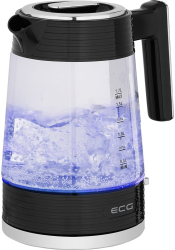 Fierbator electric ECG RK 1750 Stripe 2200 W 1.7 litri sticla borosilicata elemente din otel inoxidabil 