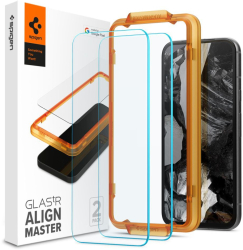 Folie pentru Google Pixel 8a set 2 - Spigen Glas.TR Align Master - Clear 