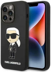Husa pentru iPhone 14 Pro Max - Karl Lagerfeld Silicone KLHCP14XSNIKBCK - Ikonik 