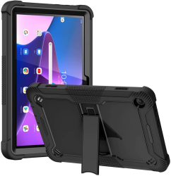 Husa pentru Lenovo Tab M10 3rd Gen TB328FU/TB328XU + Folie - Techsuit Rugged TabShell - Black 