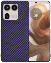 Husa pentru Motorola Edge 50 Ultra - Techsuit Carbonite FiberShell - Purple 