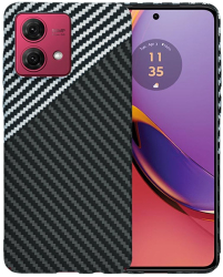 Husa pentru Motorola Moto G84 - Techsuit Carbonite FiberShell - Stealth Gray 