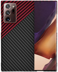 Husa pentru Samsung Galaxy Note 20 Ultra / Note 20 Ultra 5G - Techsuit Carbonite FiberShell - Red Vortex 