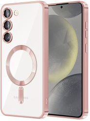 Husa pentru Samsung Galaxy S23 - Techsuit Luxury Crystal MagSafe - Pink 
