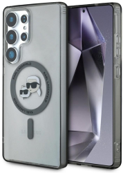 Husa pentru Samsung Galaxy S25 Ultra - Karl Lagerfeld IML MagSafe KLHMS25LHLSKCK - Metal Karl&Choupette Head 