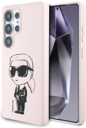 Husa pentru Samsung Galaxy S25 Ultra - Karl Lagerfeld Silicone Graffiti MagSafe KLHMS25LPNYKGRTP - Ikonik Pink 